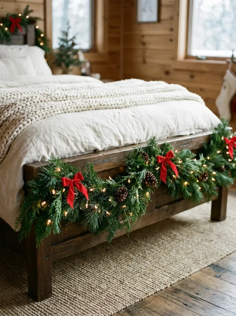 Holiday Footboard Decor