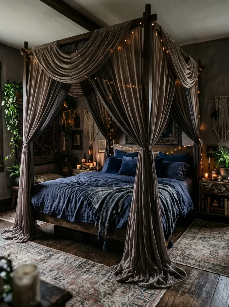 Layered Canopy Curtains