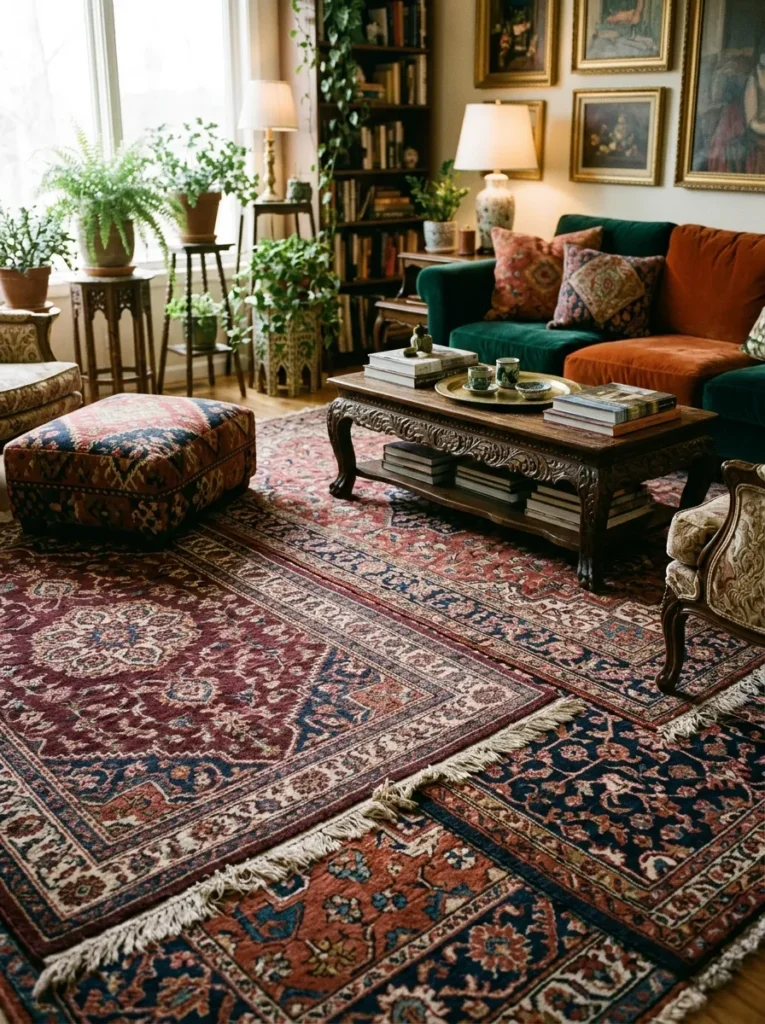 Layered Persian Rugs