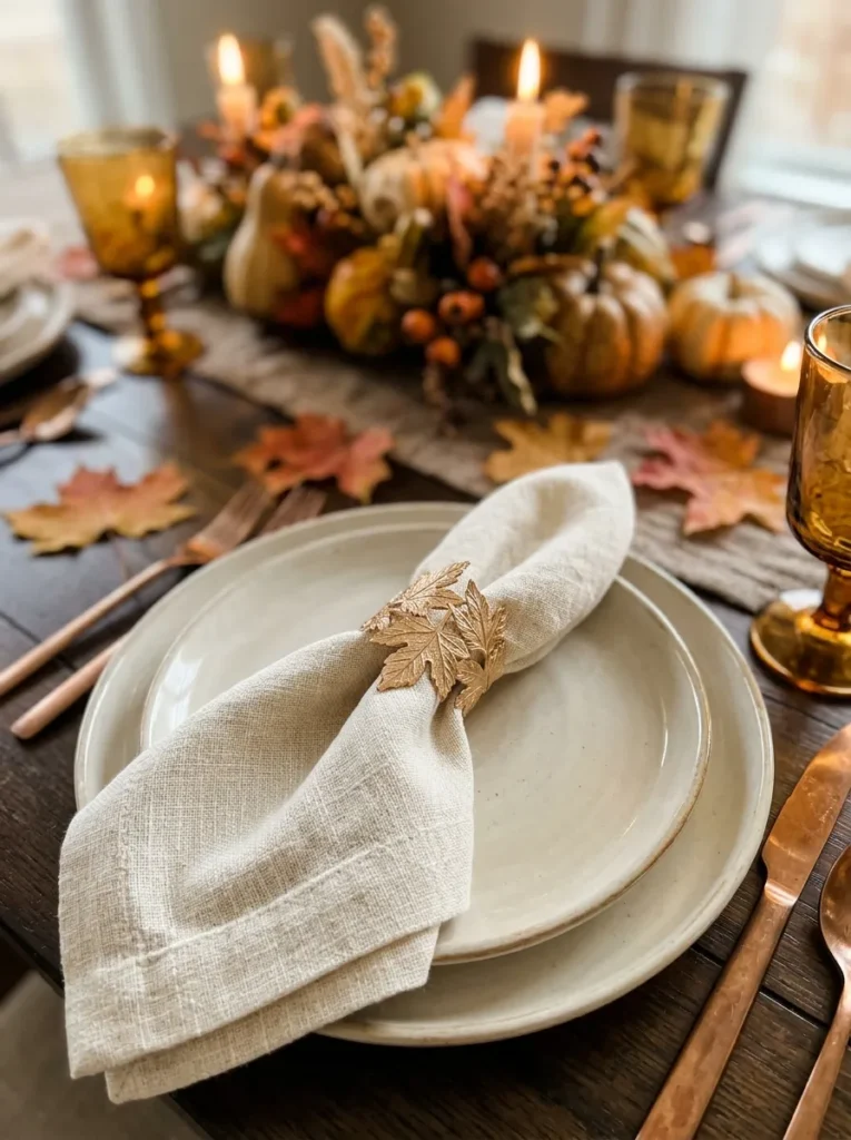 Leaf Napkin Rings