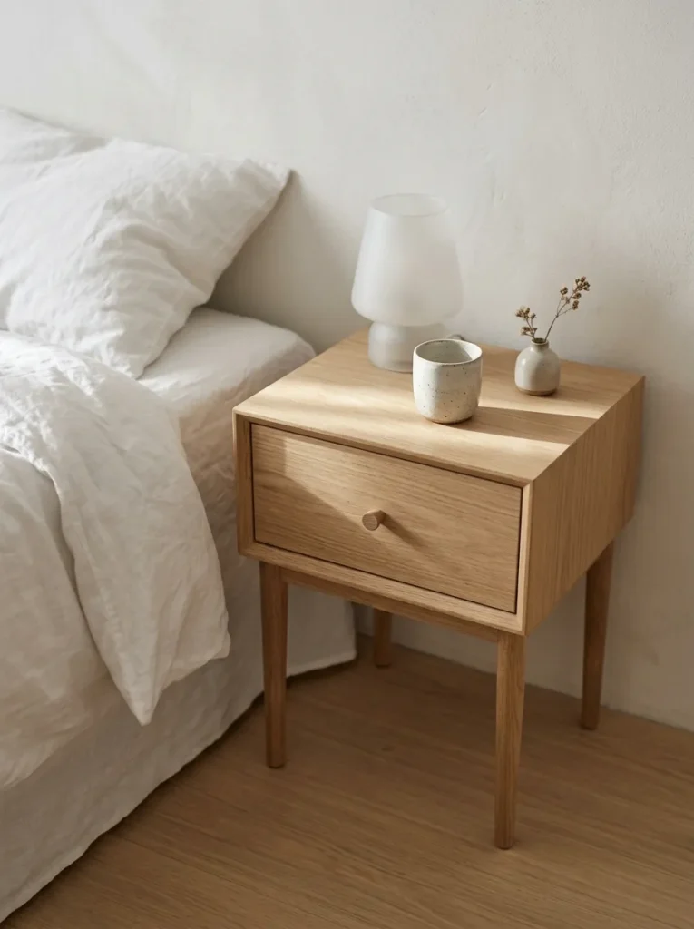 Light Wood Nightstand