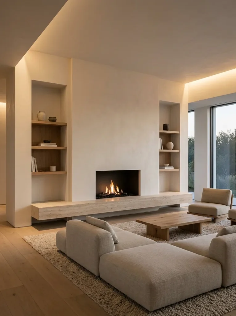 Minimal Fireplace Design