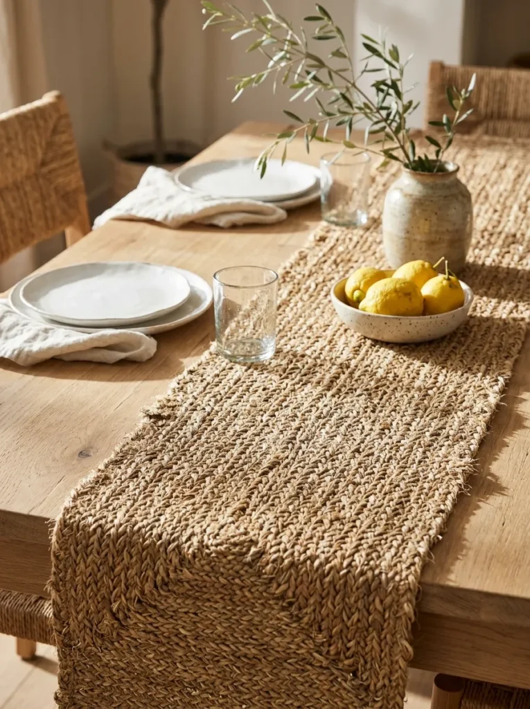 Natural Fiber Table Runner