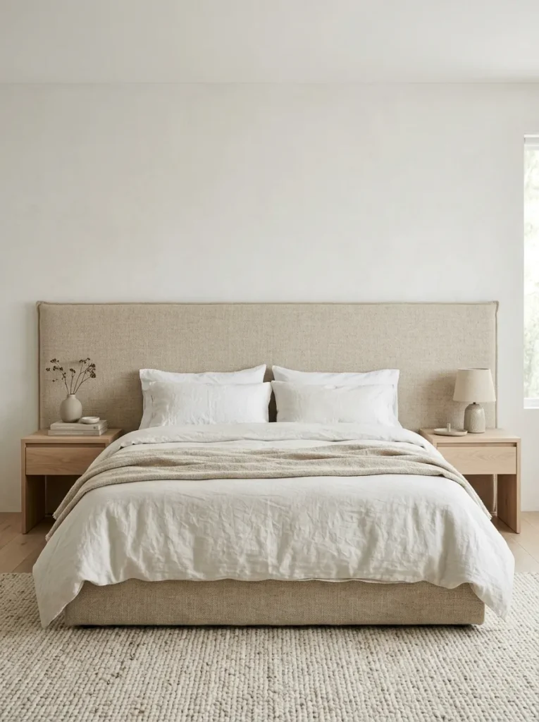 Neutral Textile Headboard