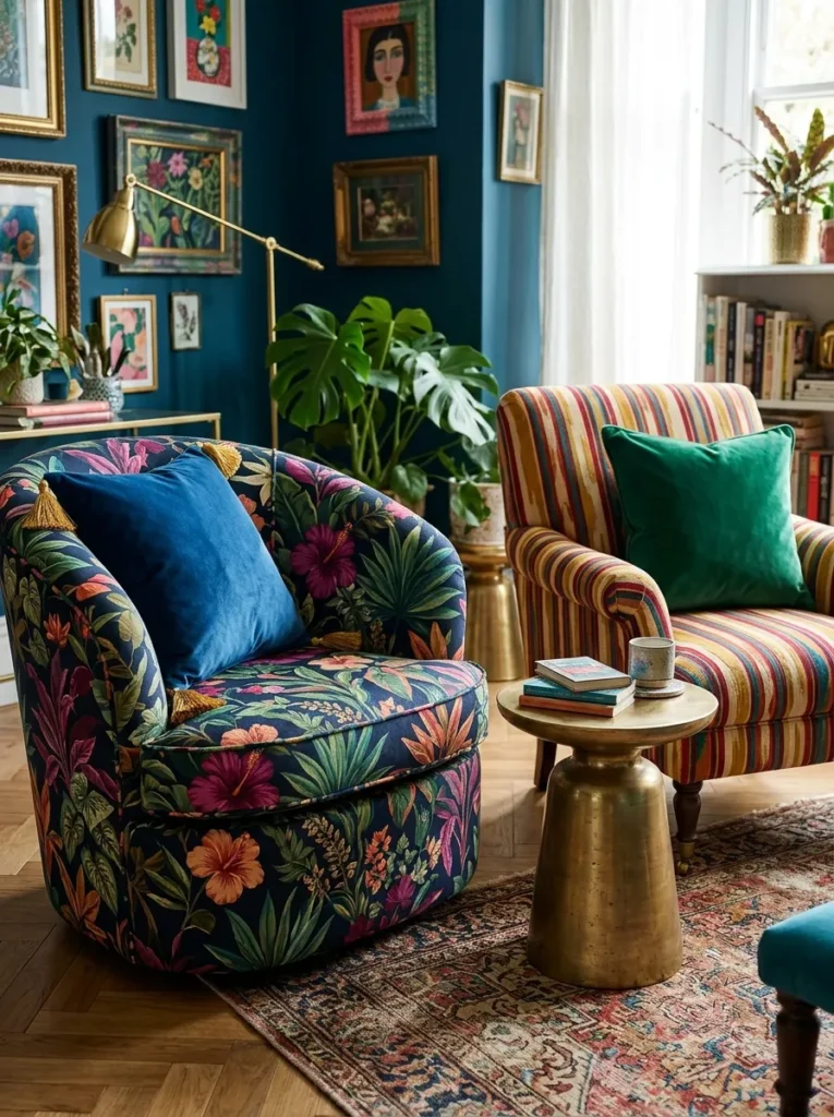 Patterned Accent Chairs