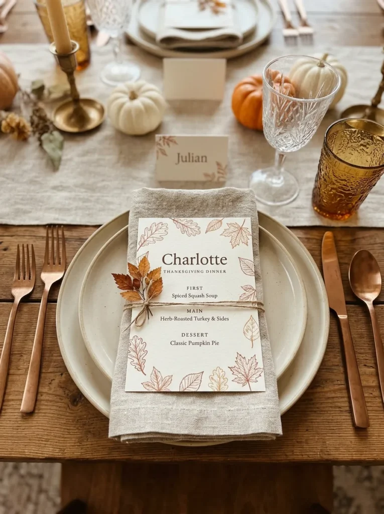 Personalized Guest Menus