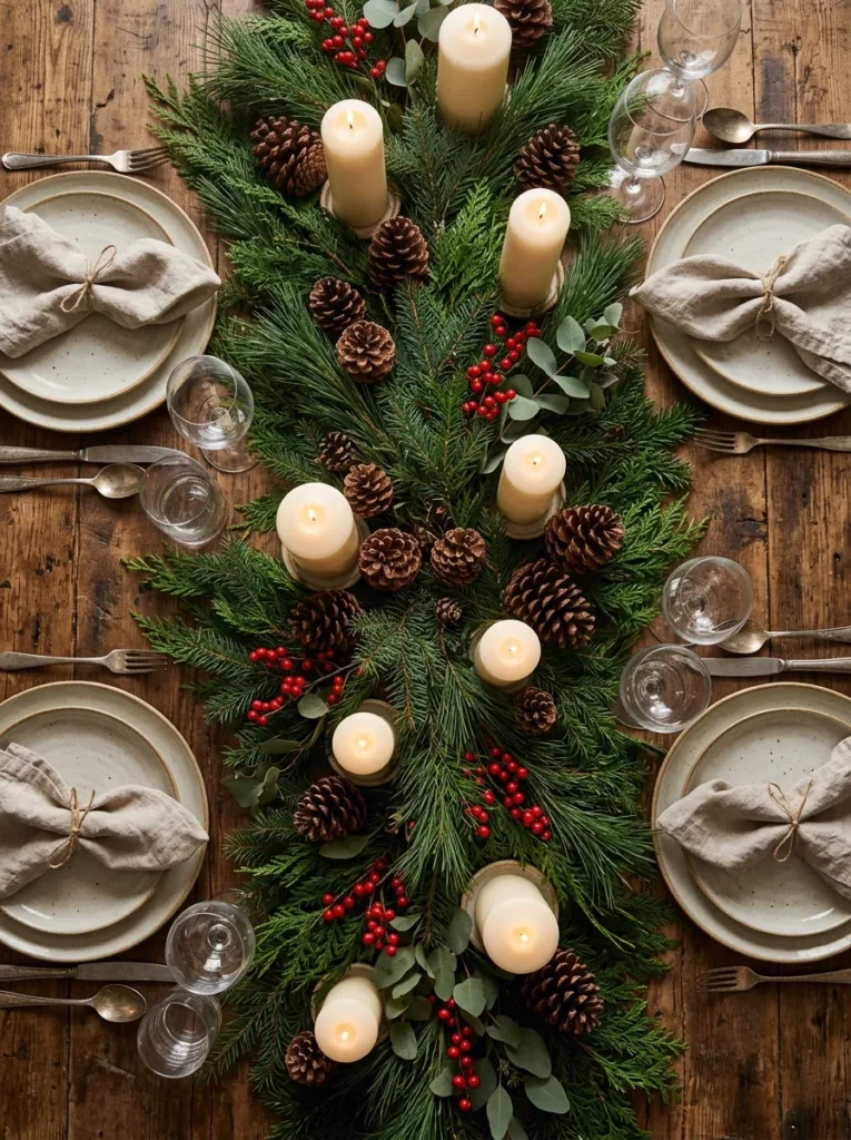 Pine Branch Table Runner