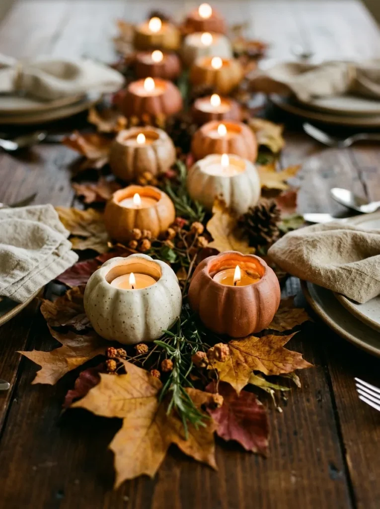 Pumpkin Candle Holders