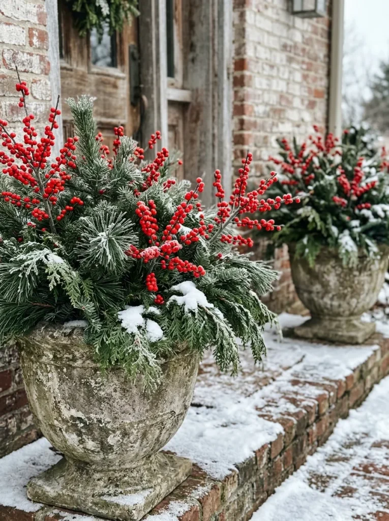 Red Berry Planters