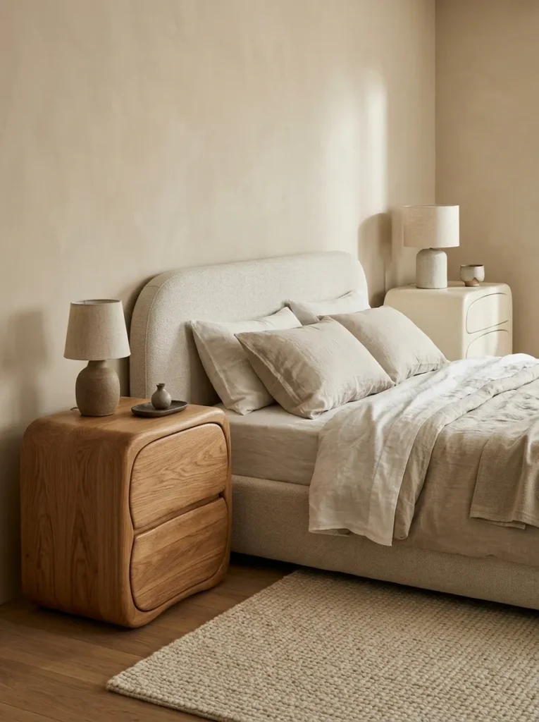 Sculptural Bedside Tables