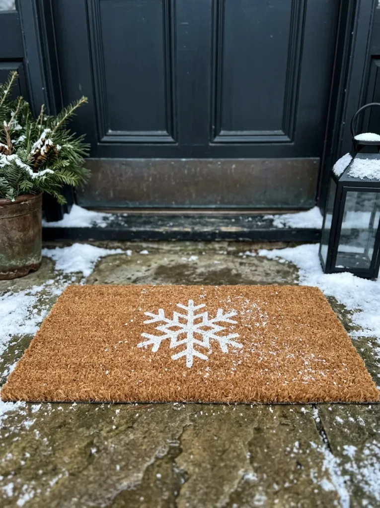 Snowflake Door Mat