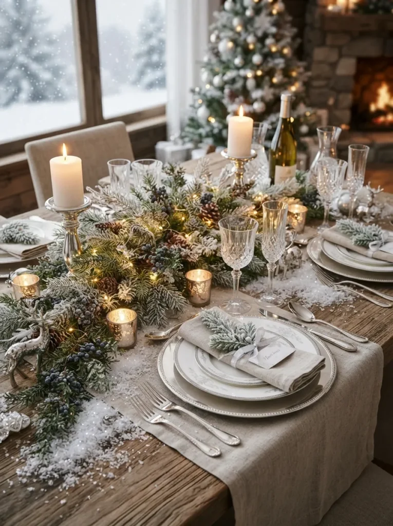 Snowy Place Settings