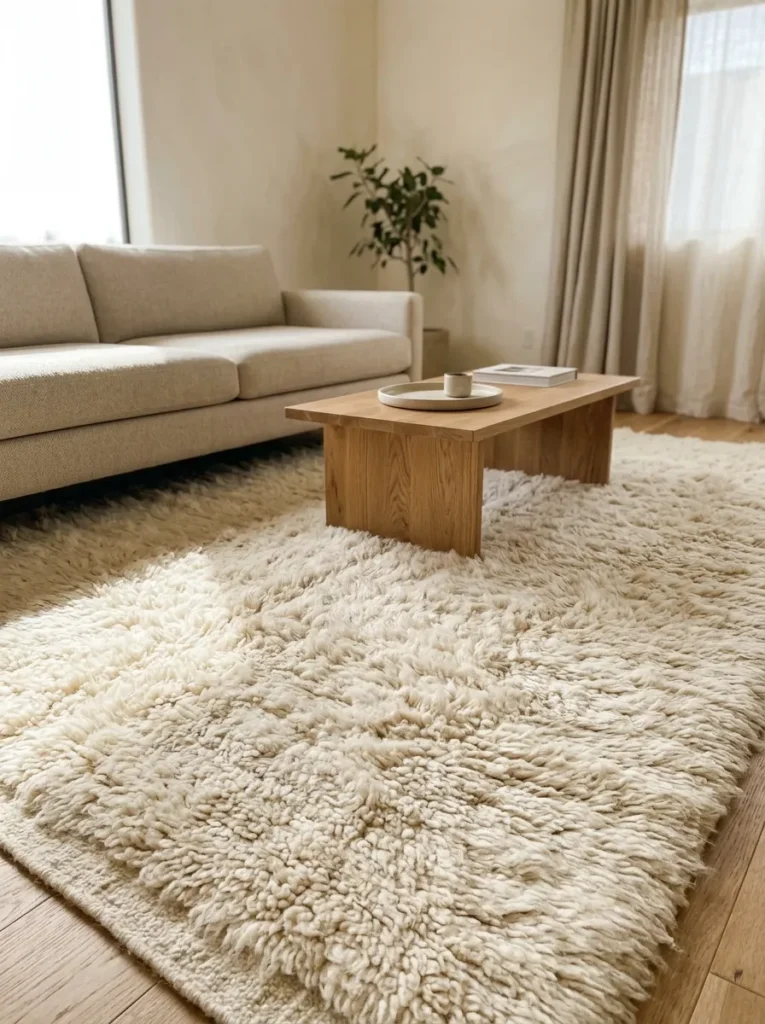Soft Wool Area Rug