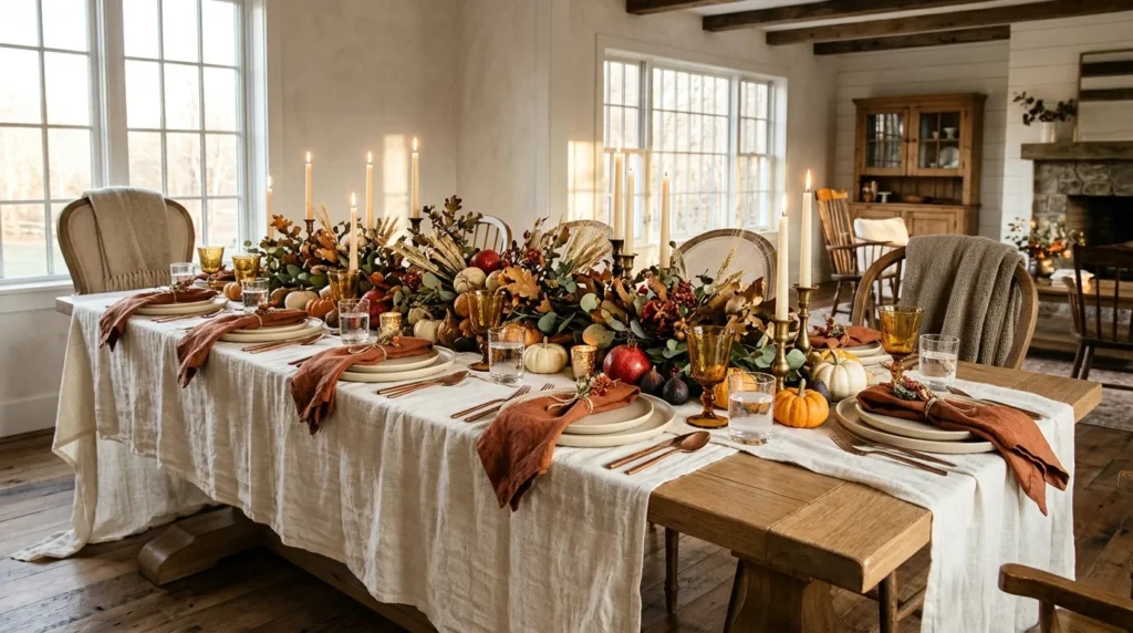 Thanksgiving Dinner Table Setting Ideas