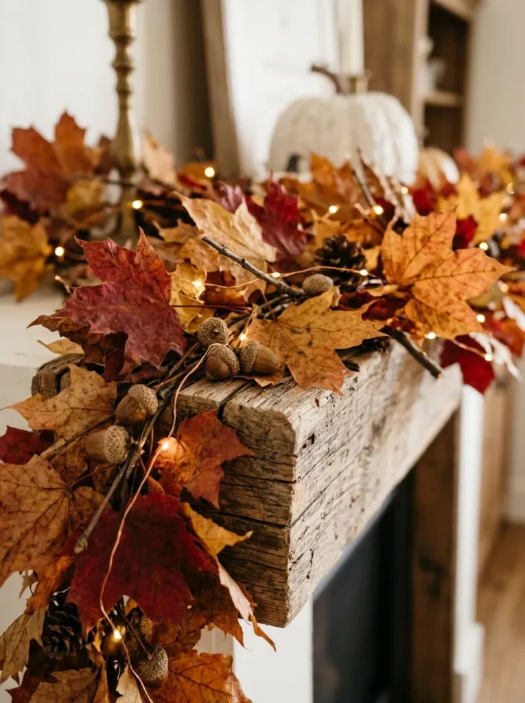 Thanksgiving Leaf Garland For Thanksgiving Decor Ideas