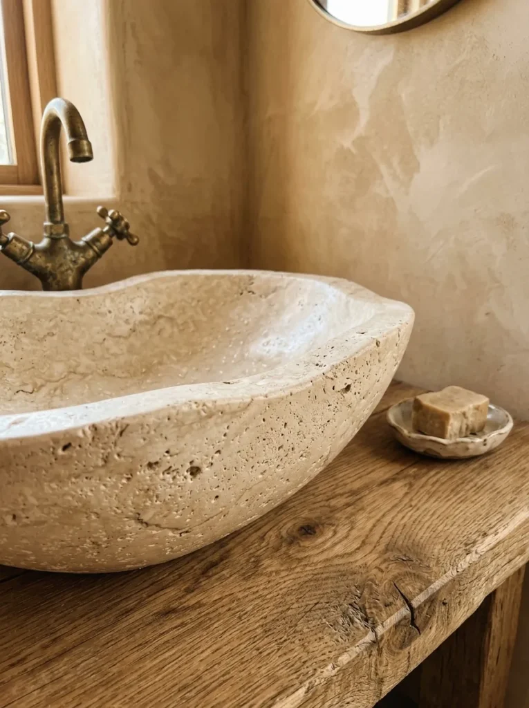 Travertine Sink Basin