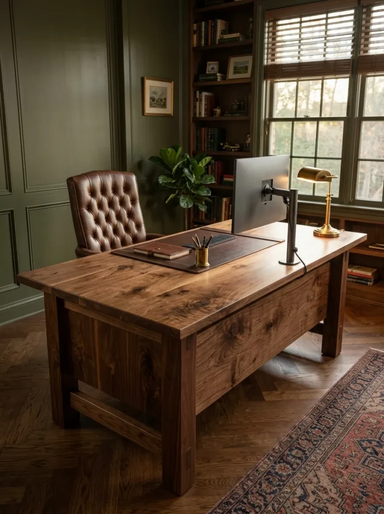 Walnut Executive Desk