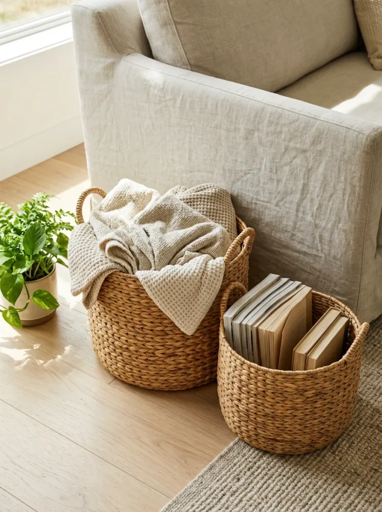 Wicker Storage Baskets
