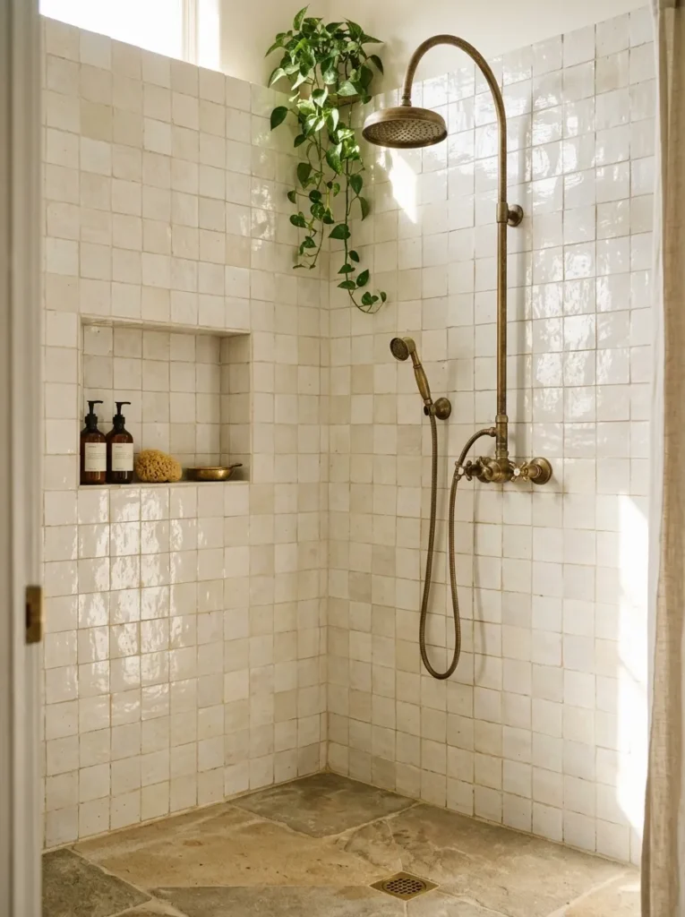 Zellige Shower Tiles